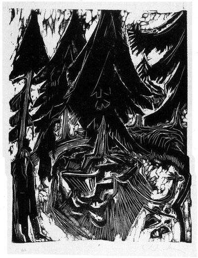 Sanatorium Walk by Ernst Ludwig Kirchner